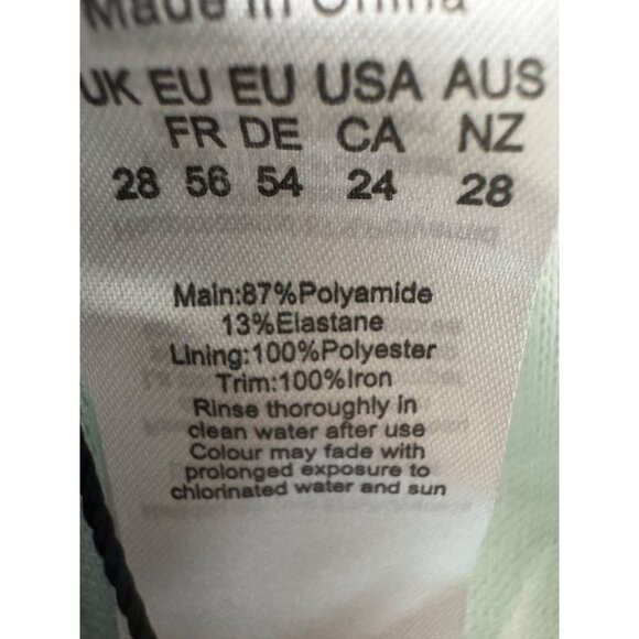 2/$30 NWT PrettyLittleThing Plus Size 24 - 4X Green One-Piece Swimsuit - Picture 13 of 16